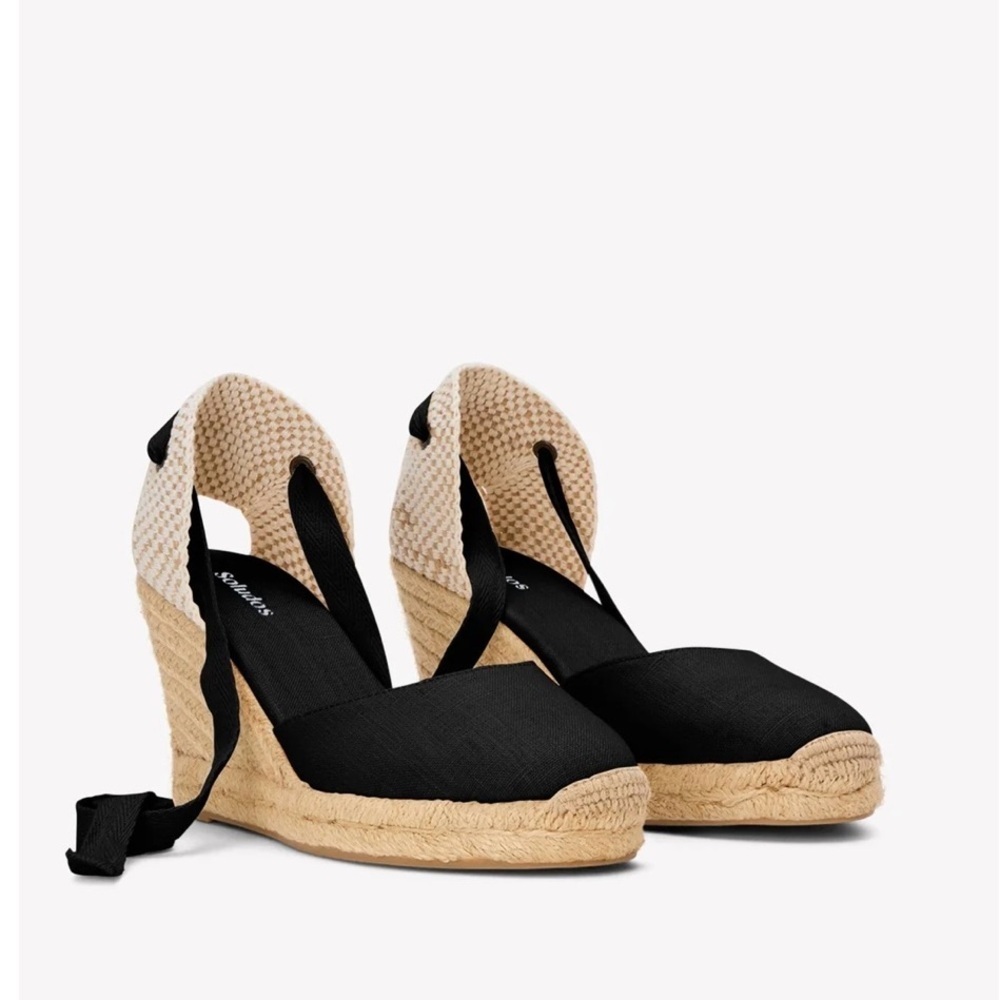 Soludos Blue and Cream
Espadrille Wedges with Ankle Strap - Picture 2 of 9